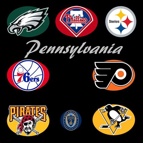 Pennsylvania Professional Sport Teams Collage Digital Art By Movie