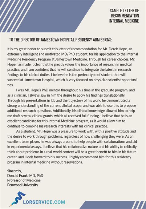 Sample Letter Of Recommendation Internal Medicine On Pantone Canvas Gallery