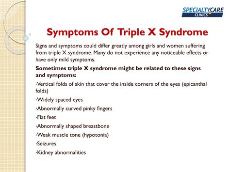 PPT Triple X Syndrome Symptoms Causes And Treatment PowerPoint