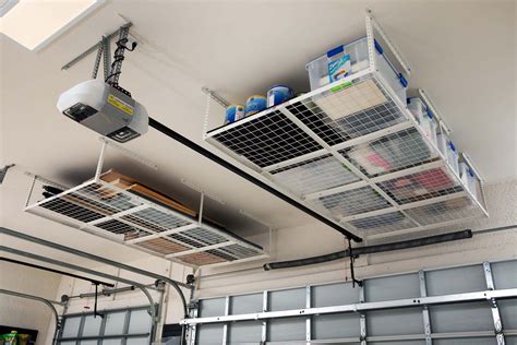 Overhead Garage Storage Adjustable Ceiling Storage Rack 96 36 40