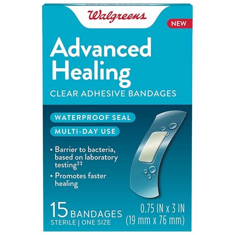 Walgreens Advanced Healing Clear Adhesive Bandages 15 Ct Shipt