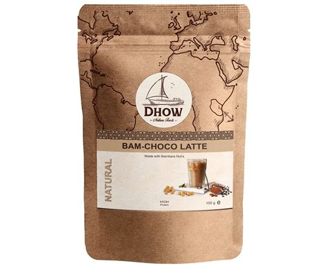 Bam Choco Latte - Vegan & High Protein (100g) | Dhow Nature Foods ...