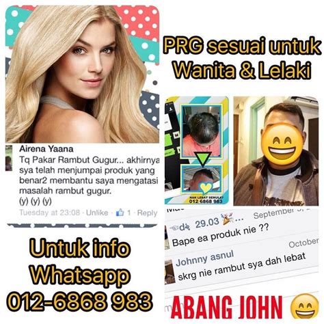 Rambut botak dapat diatasi dengan bahan alami. PRG untuk Wanita & Lelaki yg nak Lebatkan Rambut. . # ...