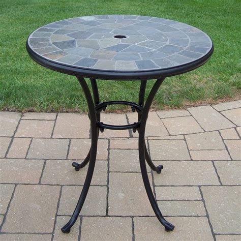 Oakland Living Stone Art 26 In Patio Bistro Table