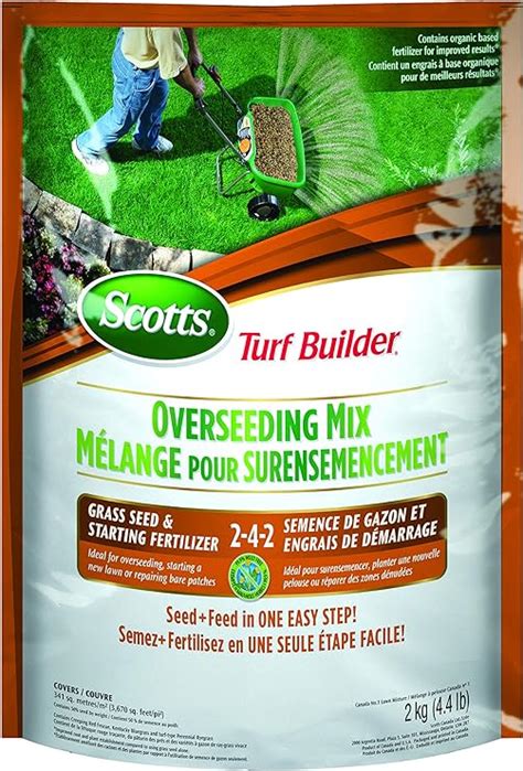 Scotts Turf Builder Overseeding Mix Grass Seed Starting