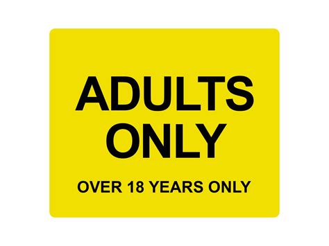 Adults Only Over Years Only Adhesive Sticker Notice Door Etsy