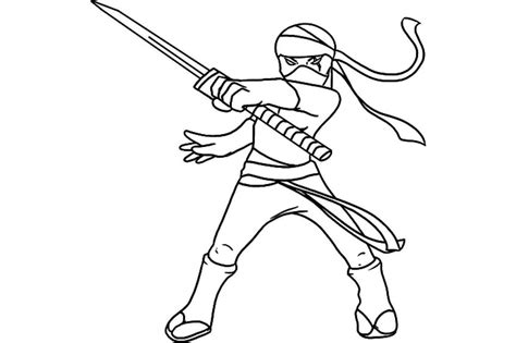 Print And Download The Attractive Ninja Coloring Pages For Kids Activity