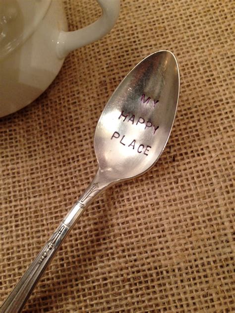 Stamped Coffee Spoon Hand Stamped Tea Spoon Stamped Utensil Etsy New Zealand
