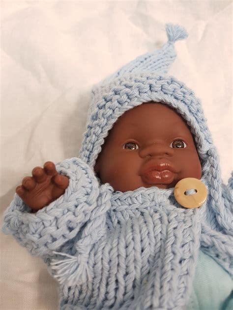Miniland Baby Doll African Baby Boy 21 Cm With Handmade Etsy