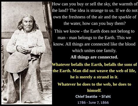 Chief Seattle Native American Wisdom Native American
