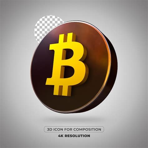 Premium Psd 3d Render Bitcoin Icon Isolated