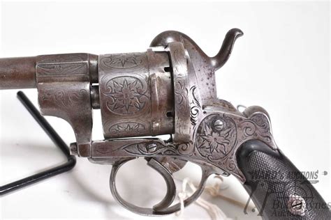 Antique Handgun Lefaucheux Model Large Frame 11mm Pinfire Six Shot