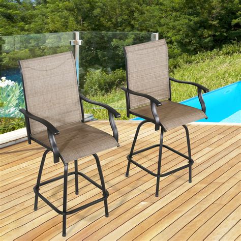 Bar Height Patio Set With Swivel Chairs Photos