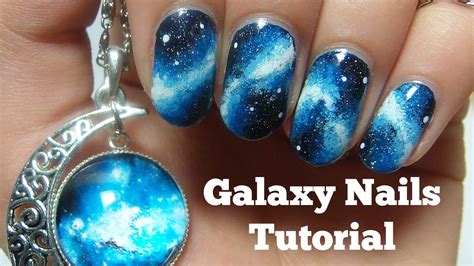 Galaxy Nails Tutorial Nails By Kizzy Youtube