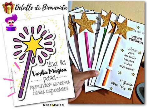 Regalo para Inicio de Clases Varita Mágica. Detalle de Bienvenida al