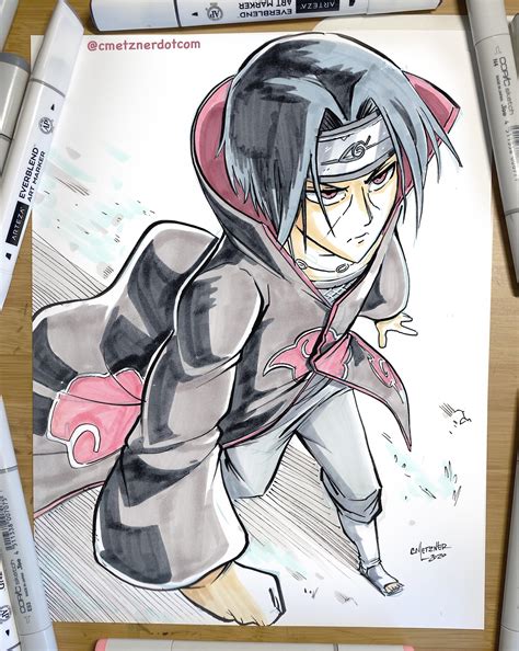 Itachi Uchiha Fanart By Ripz Drawing Desenhos Naruto Piadas De Naruto