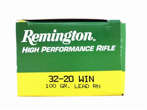 32 20 Win Ammunition Remington Lrn
