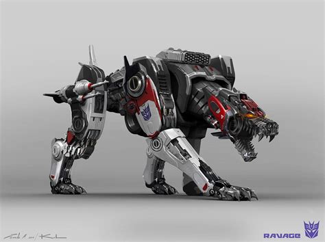 Artstation Ravage Stephen Zavala Transformers Robot Animal