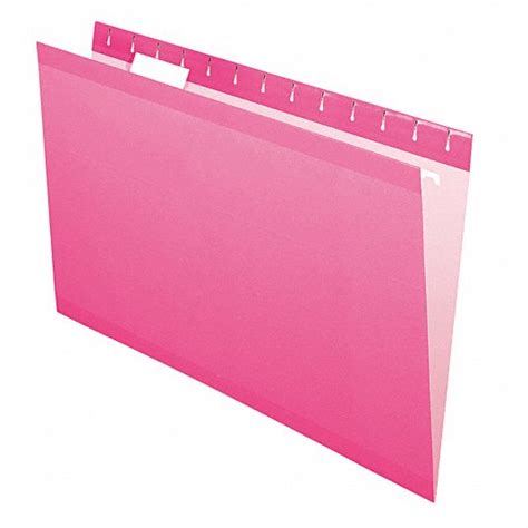 Pendaflex Hanging File Folders Pink Pk25 23k629pfx415315pin Grainger