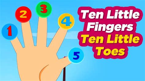 Ten Little Fingers Ten Little Toes English Nursery Rhymes Animated