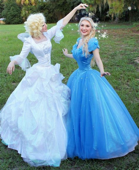Costumes Cinderella The Fairy Godmother Dress Cosplay Costume White Formal Dress Party Women
