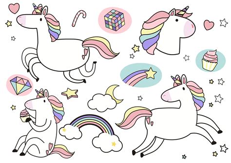 Cute Unicorn Clip Art Svg File