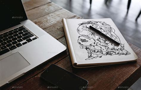 32 Realistic Psd Sketchbook Mockup Designs For Artists And Designers