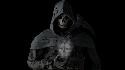 Reddit Callofdutymobile I Made 3d Ghost Wallpaper Call Of Duty