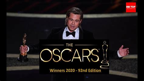 Oscars Awards Winners 2020 92nd Edition Ganadores 2020 De Premios