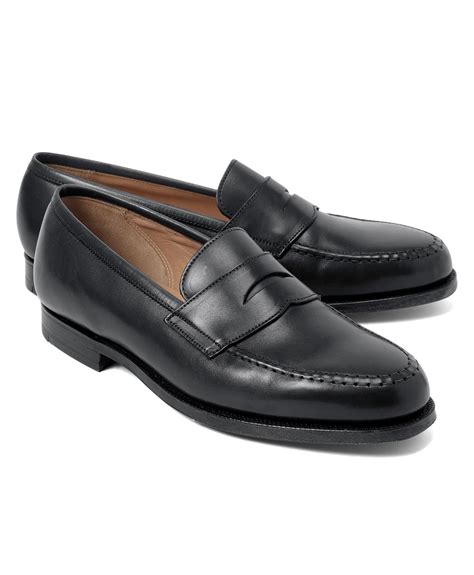 lyst brooks brothers peal and co ® penny loafers in black for men