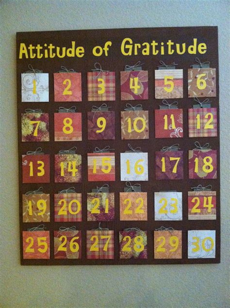Attitude Of Gratitude Thanksgiving Advent Calendar Thanksgiving