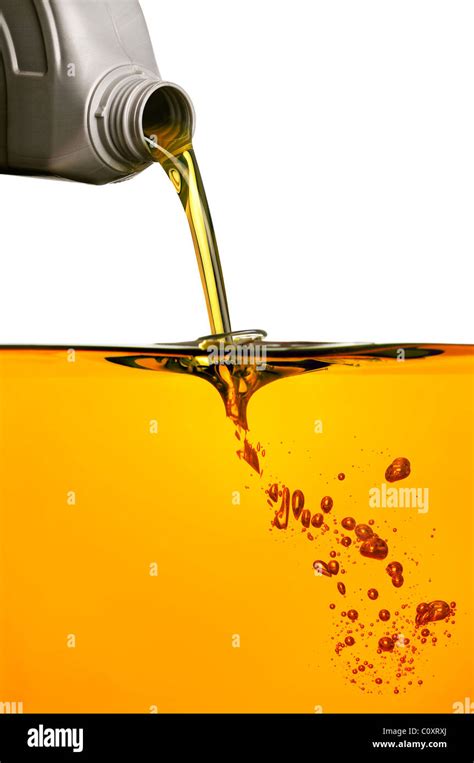 Pouring Oil Stock Photo Alamy