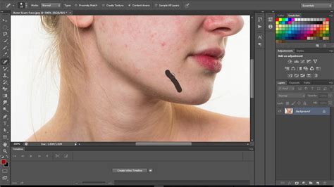 How To Remove Acne In Adobe Photoshop Cs6 Youtube