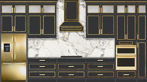 Trendy Or Timeless Black And Gold Kitchens