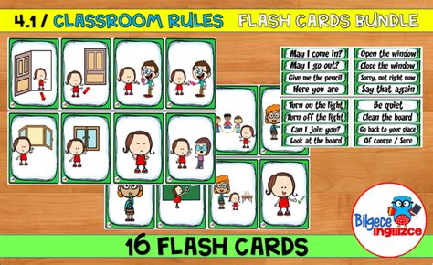 Classroom Rules Flashcards