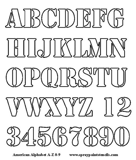 Large Alphabet Stencils To Print Alphabet Stencil Projects To Try