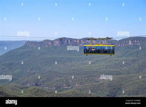 Scenic Skyway Cable Car At Scenic World Tourist Attraction Katoomba