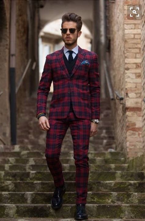 love this mens outfits tartan suit suits