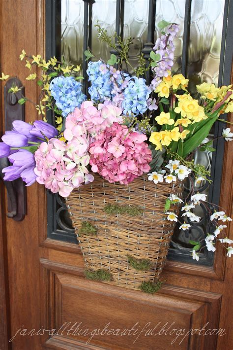 Funeral basket arrangements can be best described as a collection of flowers designed to be displayed as part of funeral services. All Things Beautiful: "If I Had a Green Thumb" Flower Baskets