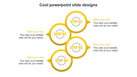 Effective Cool Powerpoint Slide Designs Four Node