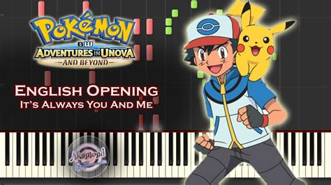 Pokémon Bw Adventures In Unova Opening Piano Cover Synthesia Tutorial