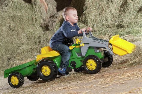 Rolly Kids John Deere Frontloader Tractor Trailer Ride On Reviews