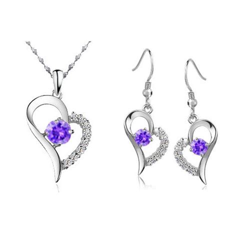 Find More Jewelry Sets Information About 50 Off 925 Sterling Silver 2015 Korean Fashion Heart