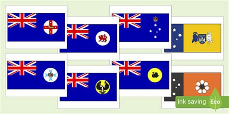 Australian States Flag Pack Australian Day Resource
