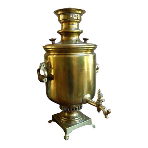 Antique Russian Brass Samovar Signed And Dated 1857 Imperial Water