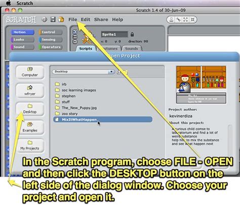 Open A Scratch Project From The Desktop Uploaded With Skit Wesley