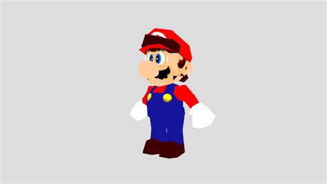 Nintendo 64 Super Mario 64 Mario 1 Download Free 3d Model By