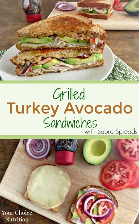 Grilled Turkey Avocado Sandwiches Featuring Sea Salt And Cracked Pepper