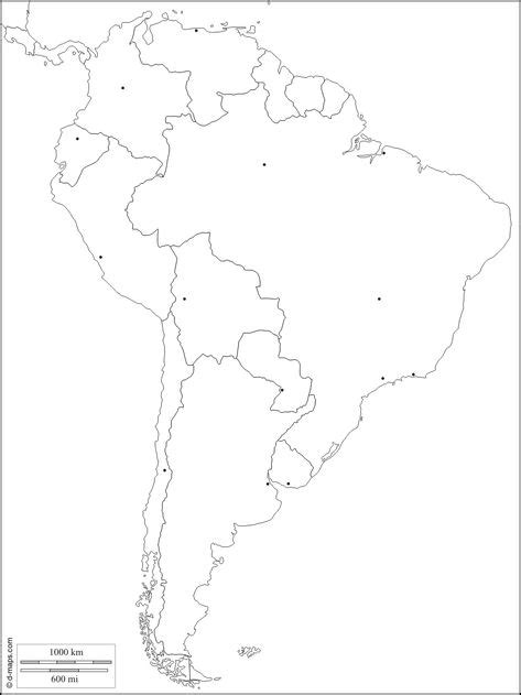 Mapa Politico Mudo De America Del Norte Para Imprimir En A4 Mapas De