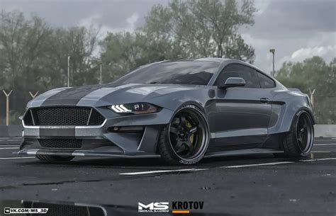 S550 Ii Ford Mustang Drops Low Flexes Tough Widebody Kit For